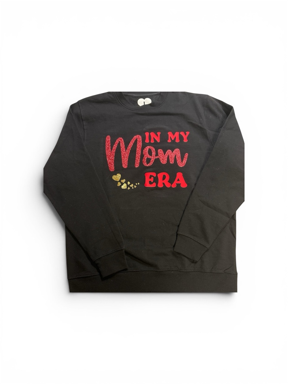 Black "In My Mom Era" Crewneck Sweatshirt/ SWEATER MOM/GiFT for moms / handmade